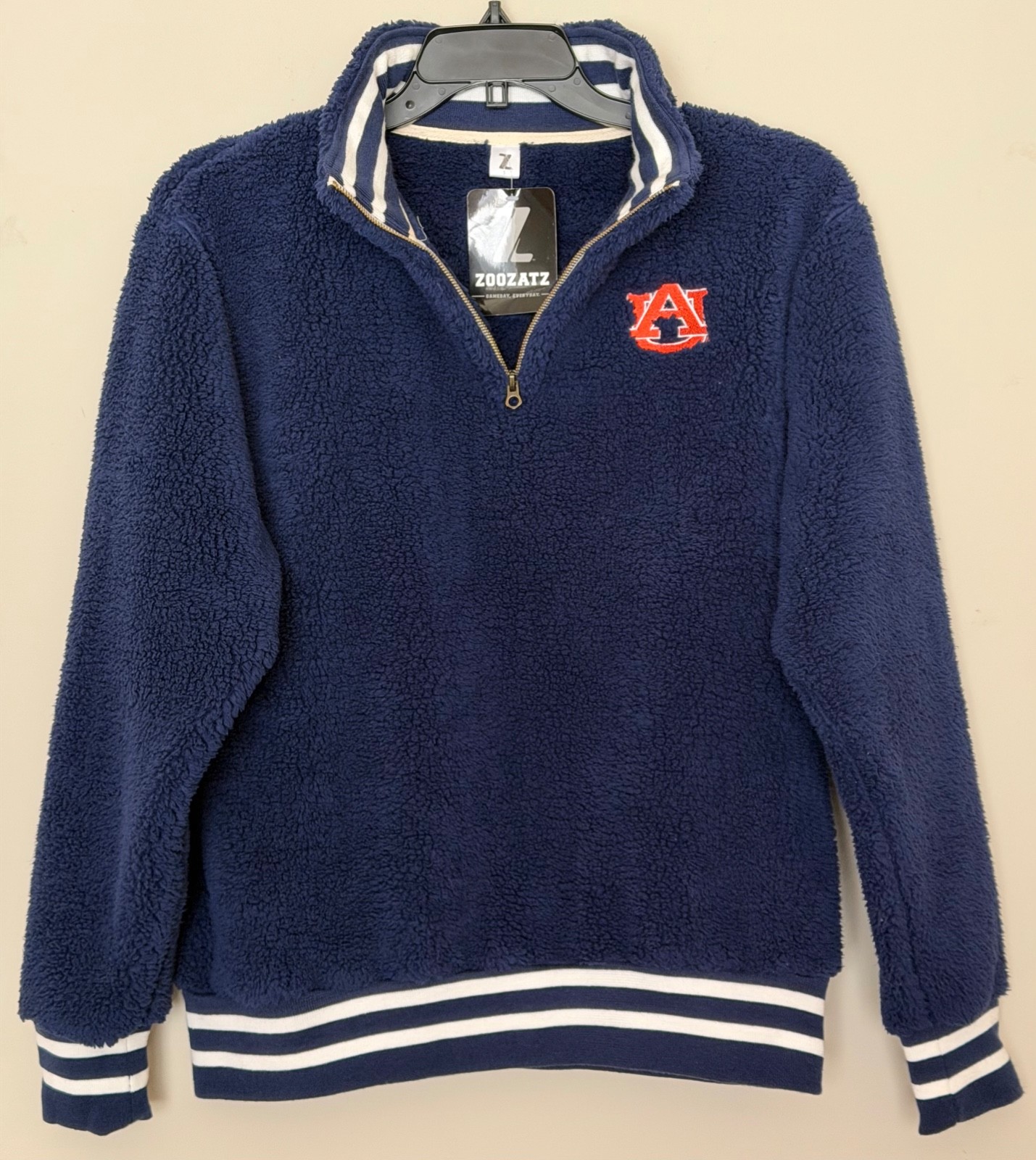 NEW Auburn Tigers Jacket AU Size Men’s Small or Unisex Quarter Zip Blue Color NEW Auburn Tigers Jacket AU Size Men’s Small or Unisex Quarter Zip Blue Color