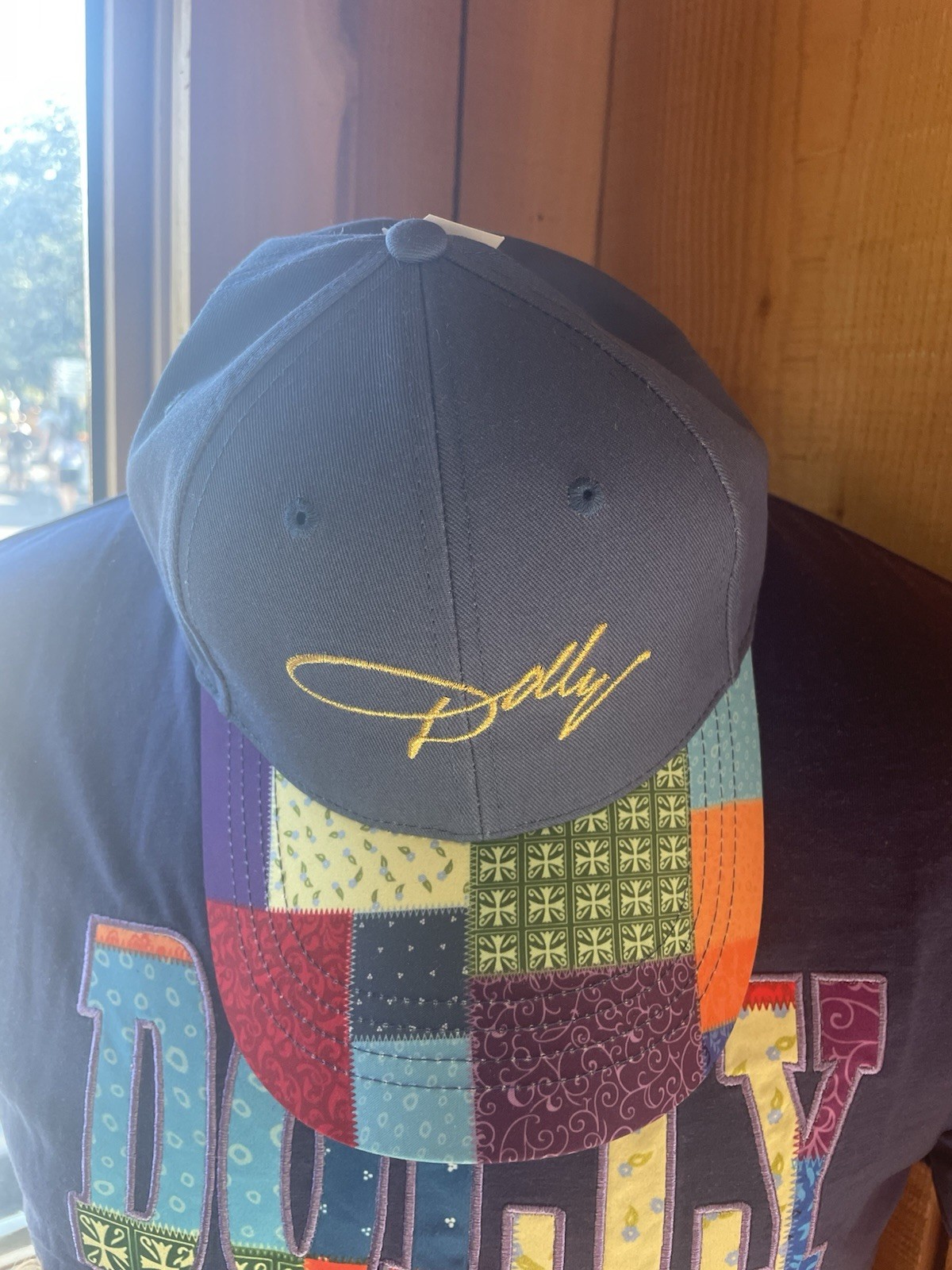 2026 Dollywood Exclusive Dolly Coat of Many Colors Adult Baseball Hat Blue Top 2026 Dollywood Exclusive Dolly Coat of Many Colors Adult Baseball Hat Blue Top