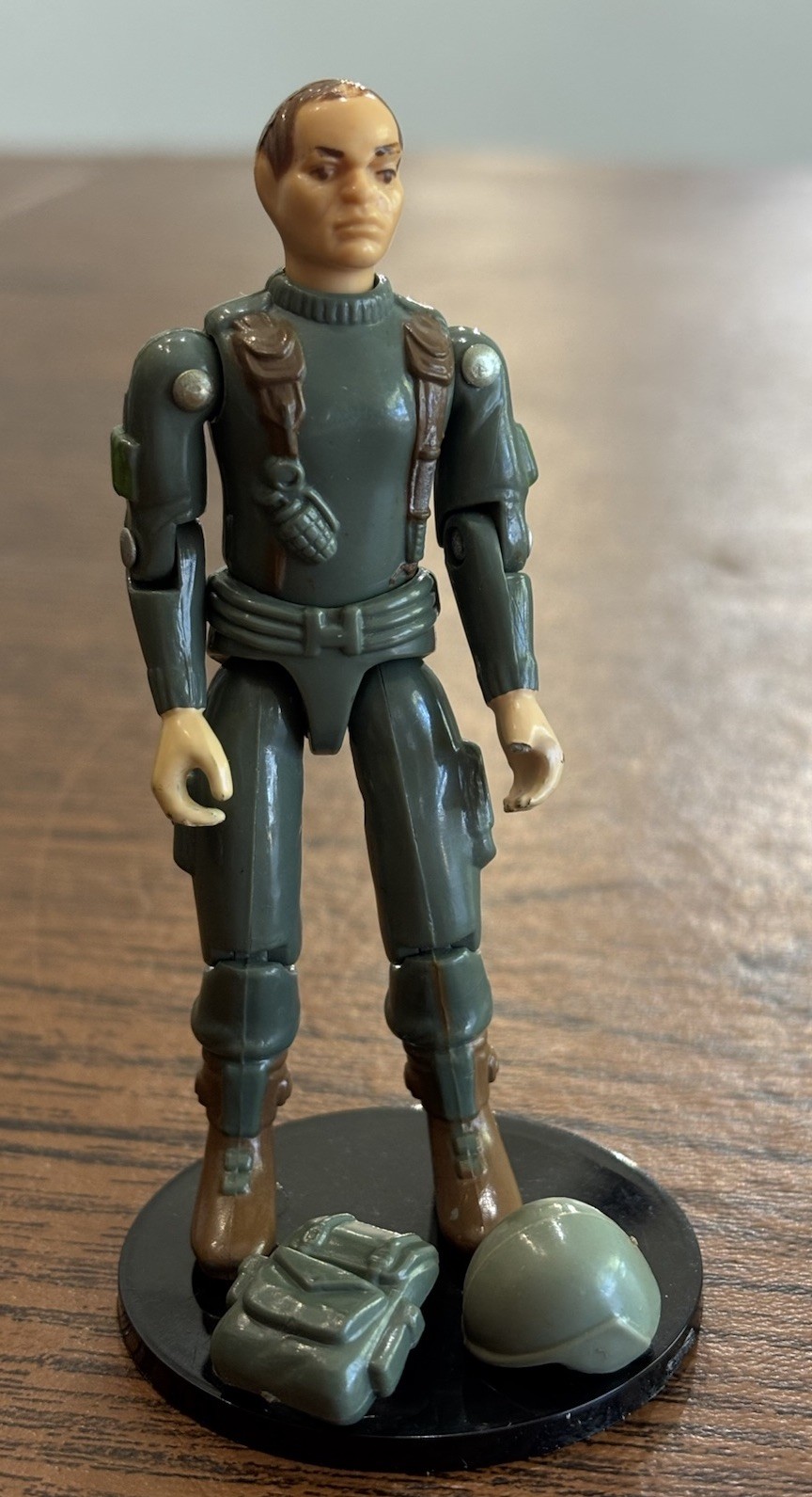 1982 GI Joe ARAH GRUNT + Helmet + Backpack Straight Arms Hasbro Vintage G.I.