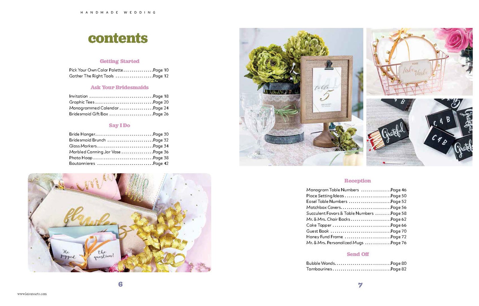 Leisure Arts Make Your Day Handmade Wedding Bk