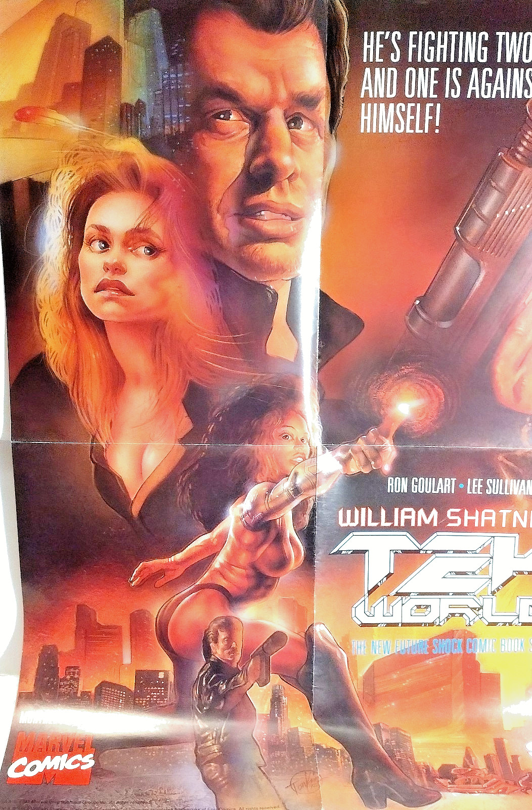 William Shatner's Tek World Retail Poster by Epic and Marvel Comics 1991 