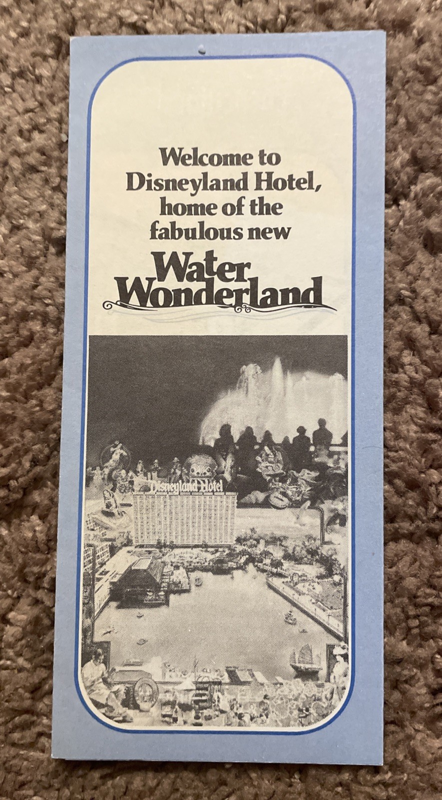 Disneyland Hotel Water Wonderland Brochure 1979 Disneyland Hotel Water Wonderland Brochure 1979