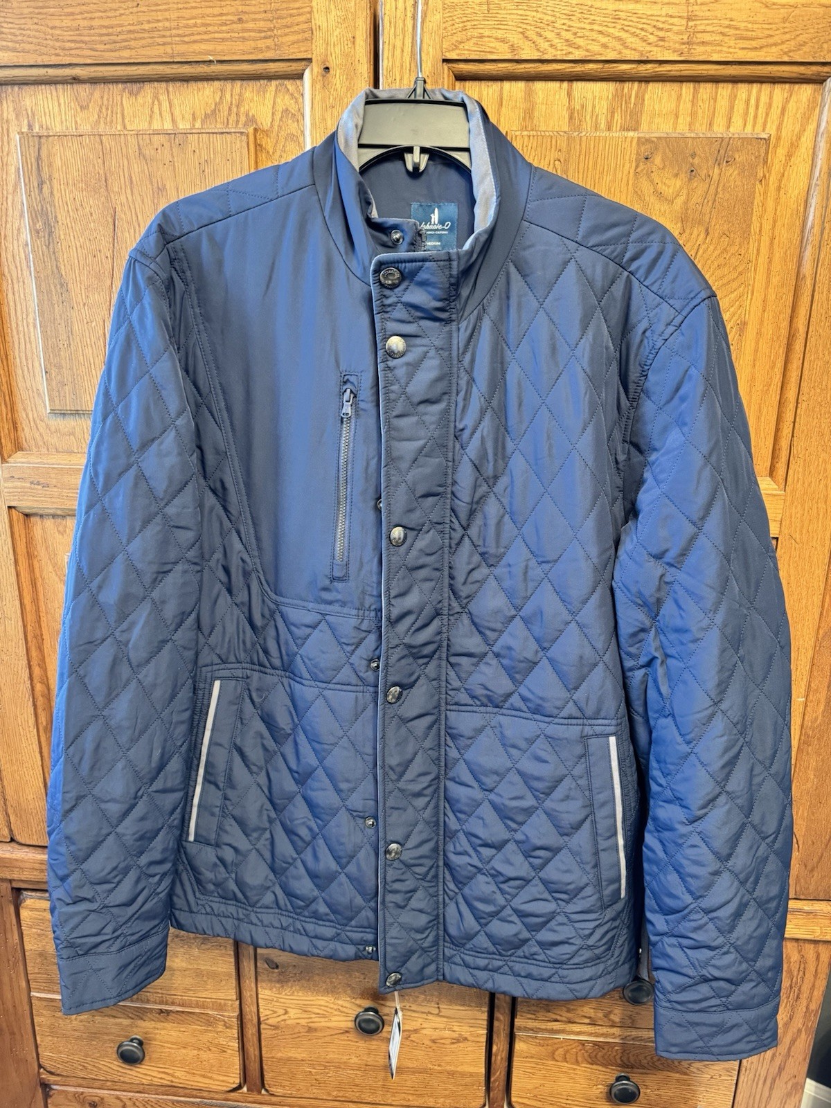 NWT Johnnie-O Juno Quilted Snap Jacket Navy Men’s Size Medium NWT Johnnie-O Juno Quilted Snap Jacket Navy Men’s Size Medium