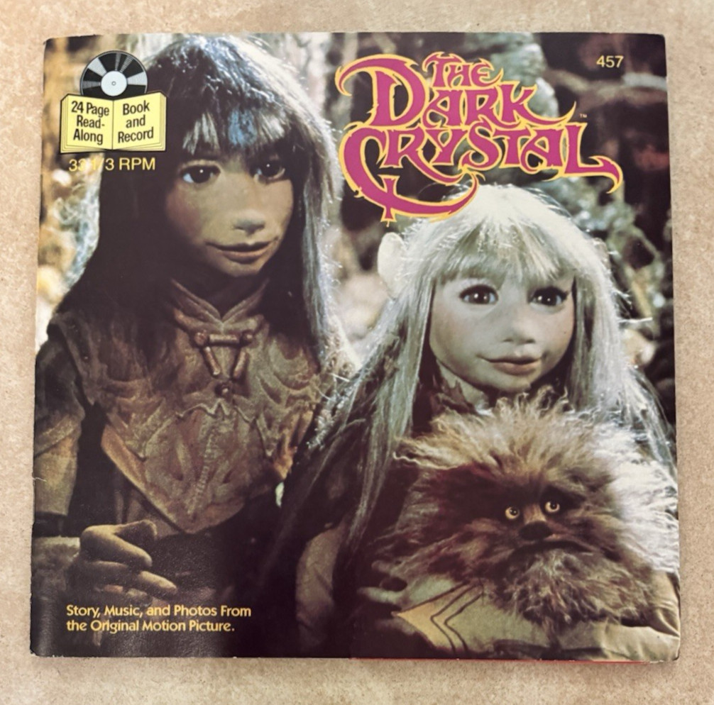 Vintage 1982 The Dark Crystal Read-Along Book & Record Set Buena Vista 457 VG+