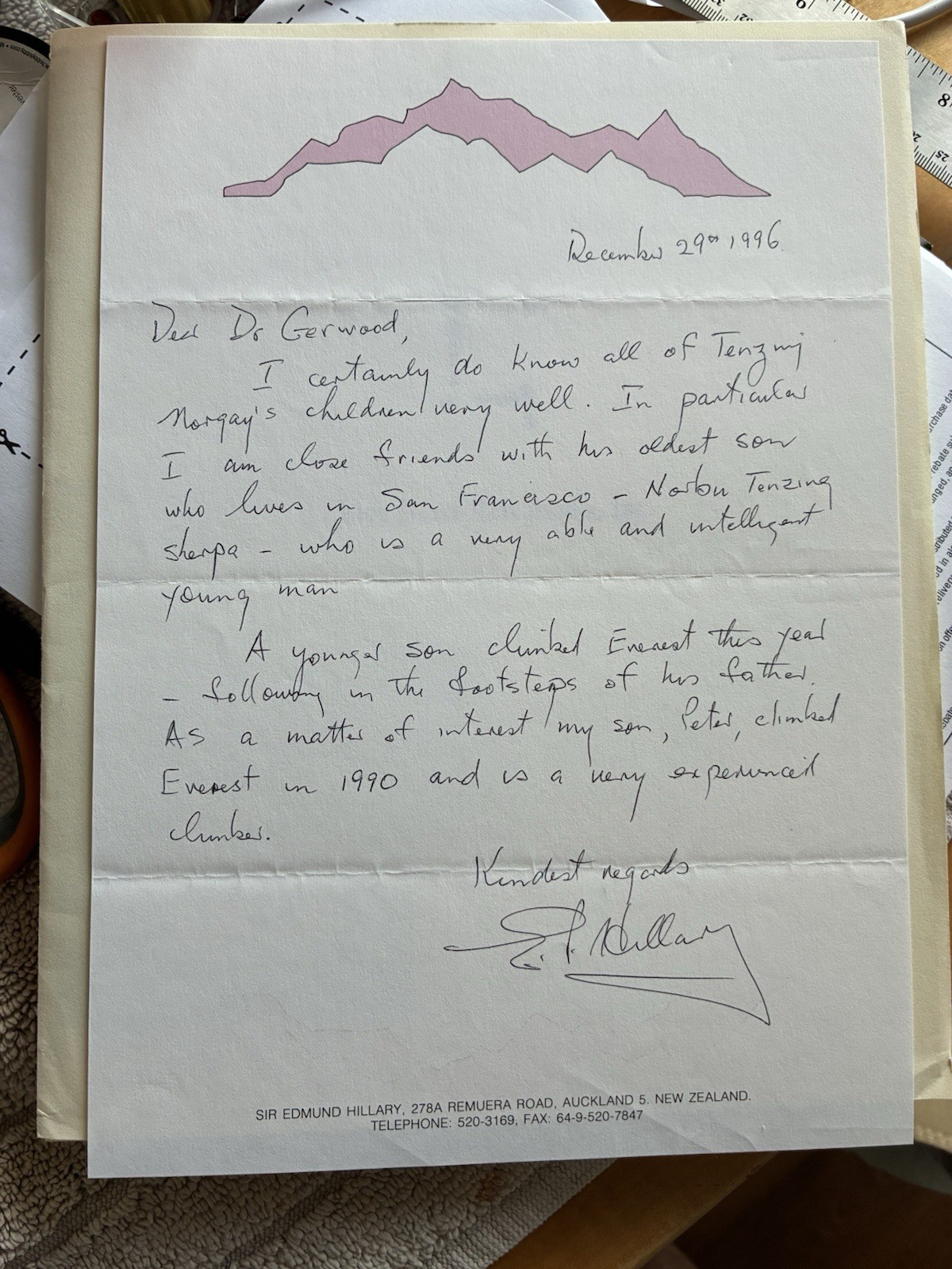 Sir Edmund Hillary ALS, talks about Tenzing Norgay and Mt. Everest—IMPORTANT