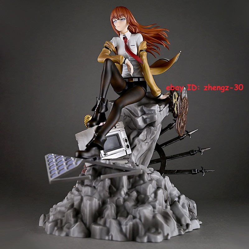 H25CM Steins;Gate Makise Kurisu GK Statue Anime PVC Model Collectibles Xmas Gift