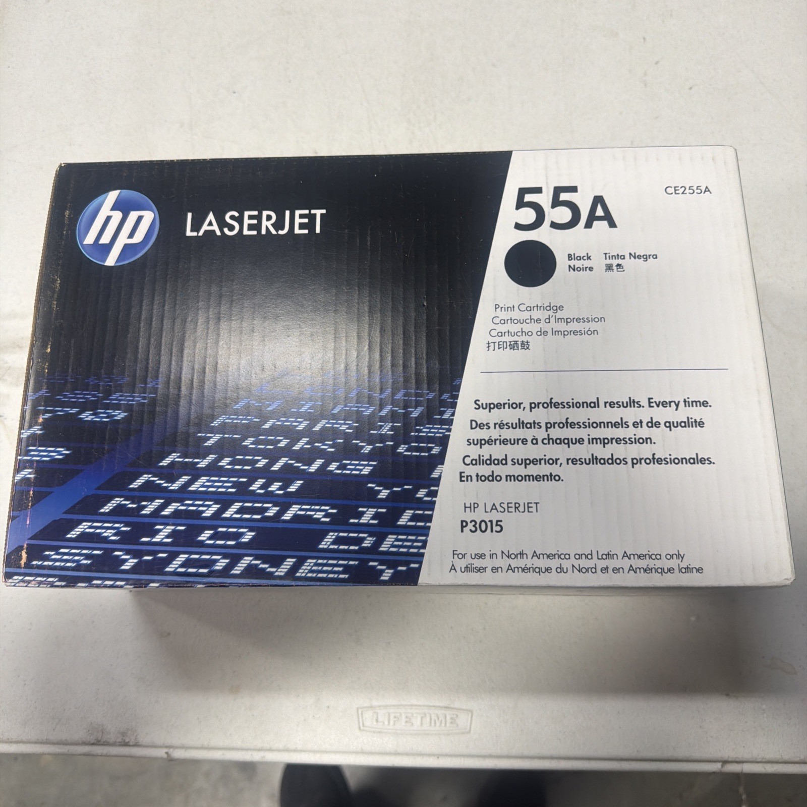 HP 55A Black LaserJet Toner Cartridge (CE255A) - New Damged Box HP 55A Black LaserJet Toner Cartridge (CE255A) - New Damged Box