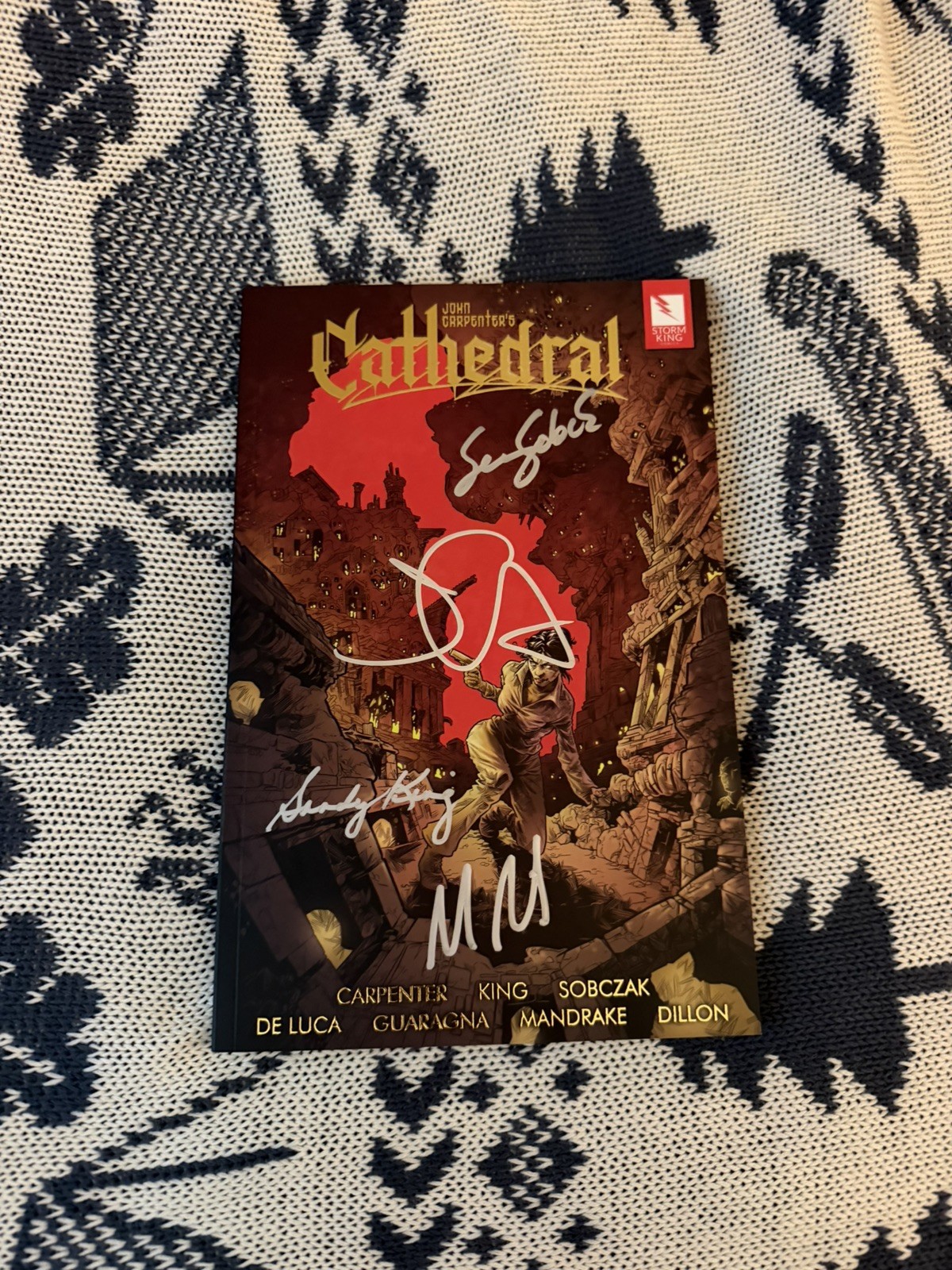 Cathedral Signed by John Carpenter, Sandy King, Sean Sobczak & Daniel Davies Cathedral Signed by John Carpenter, Sandy King, Sean Sobczak & Daniel Davies