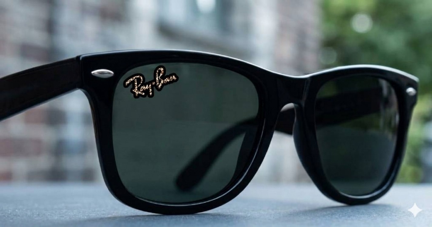 (10) 1cm sticker decal logo for glasses RAY BAN Aviators Replacement Decals...
