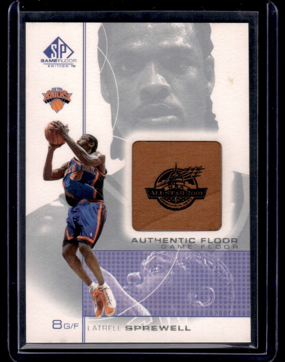 2001-02 Upper Deck Hardcourt UD Game Floor Latrell Sprewell New York Knicks #LS