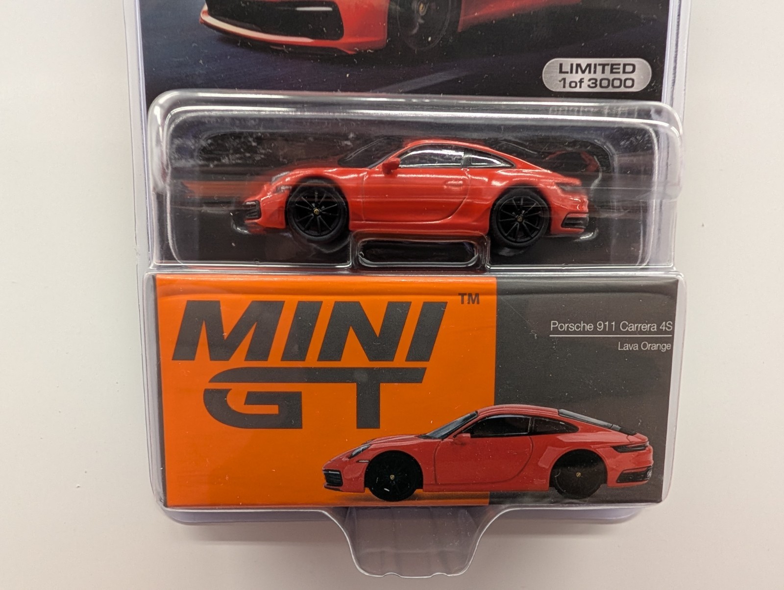 Porsche 911 Carrera 4S  - 2024 Mini GT - Lava Orange