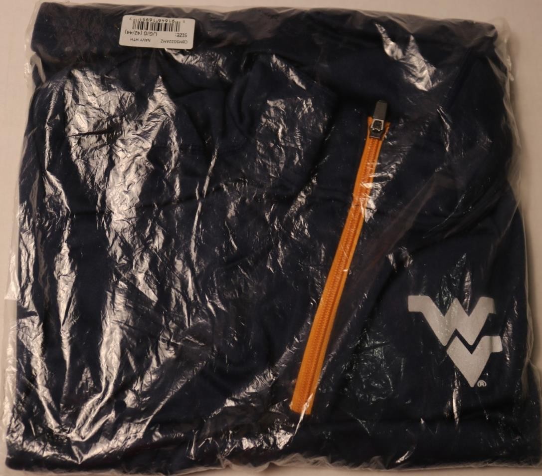 Champion WVU Mountaineers 1/4 Zip Pullover Men’s L Navy Heather New NIP Champion WVU Mountaineers 1/4 Zip Pullover Men’s L Navy Heather New NIP