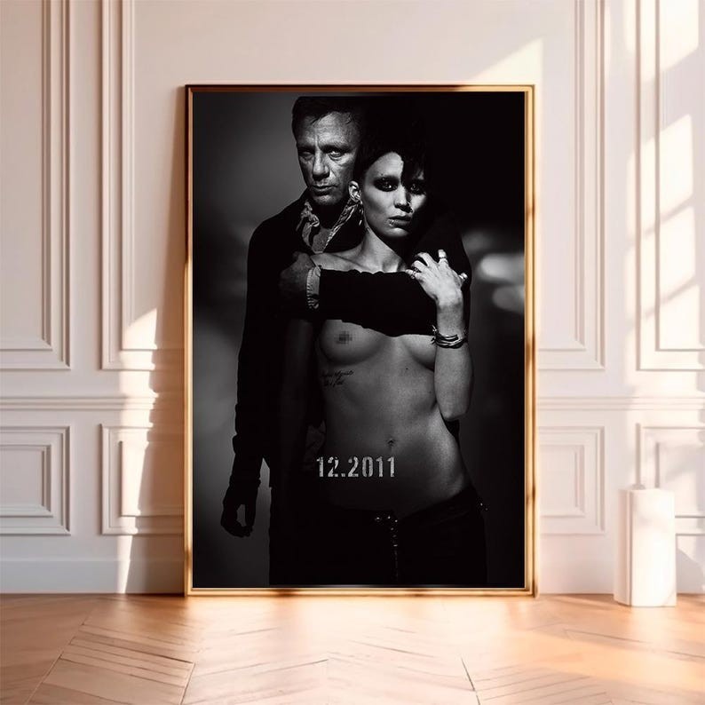 The Girl with the Dragon Tattoo Lisbeth Salander Movie Art Poster