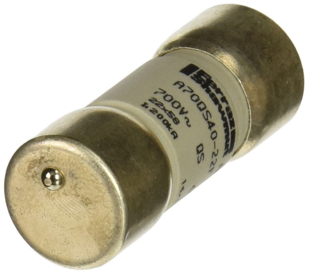 A70QS40-22F Amp-Trap Ceramic French Cylindrical Fuse, 40A, 22mm D x 58mm L