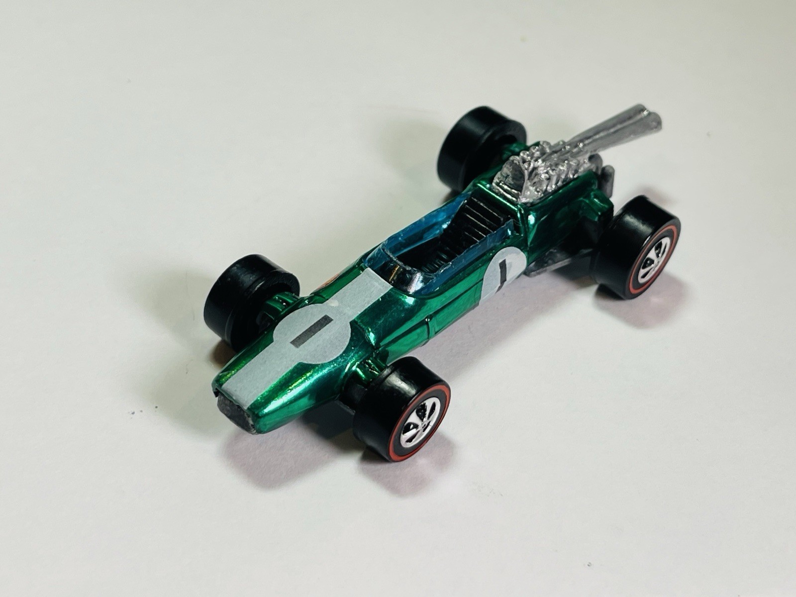 Restored Hot Wheels Redline - 1969 - Brabham Repco F1 - Geen