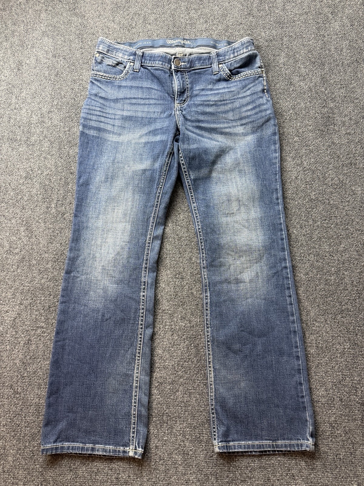 Wrangler Shiloh Ultimate Riding Jeans Women’s Sz11 Inseam32” Bootcut Embroidered