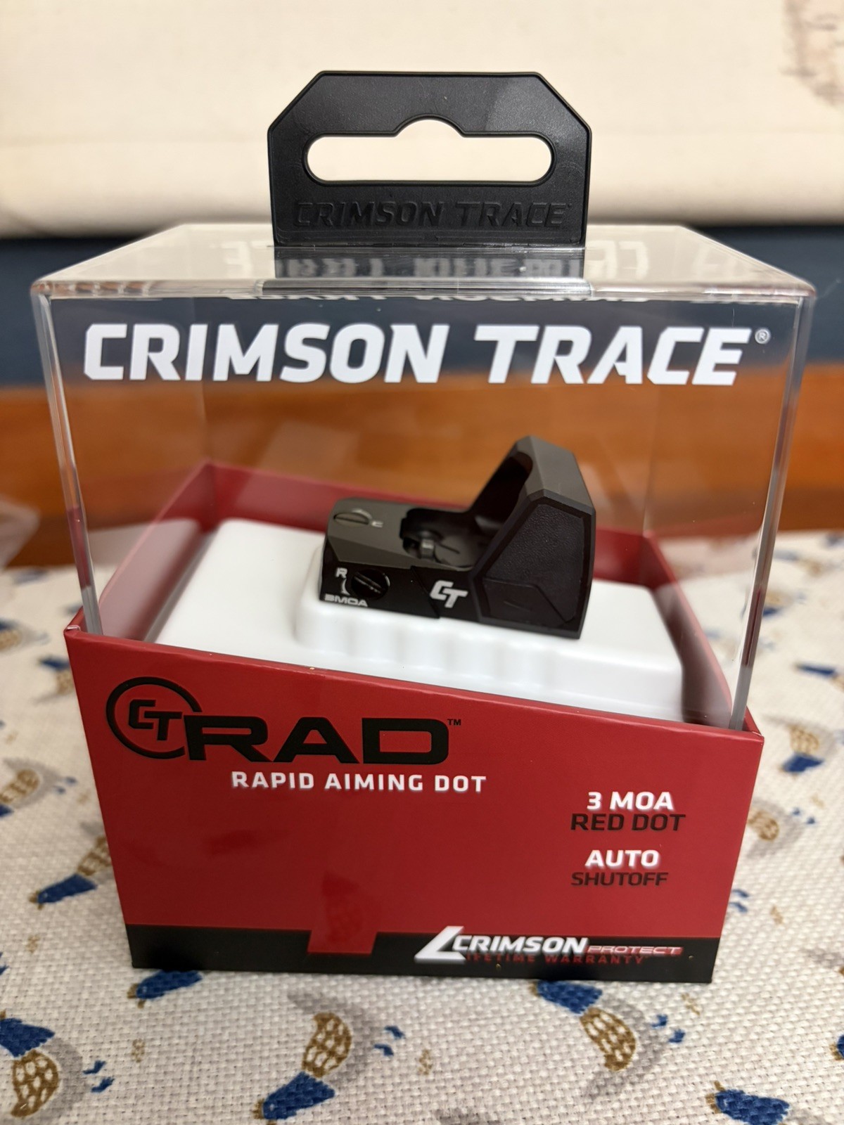 CRIMSON TRACE RAD OPEN REFLEX SIGHT FOR FULL FRAME PISTOLS RED - 01-01780 NIB CRIMSON TRACE RAD OPEN REFLEX SIGHT FOR FULL FRAME PISTOLS RED - 01-01780 NIB