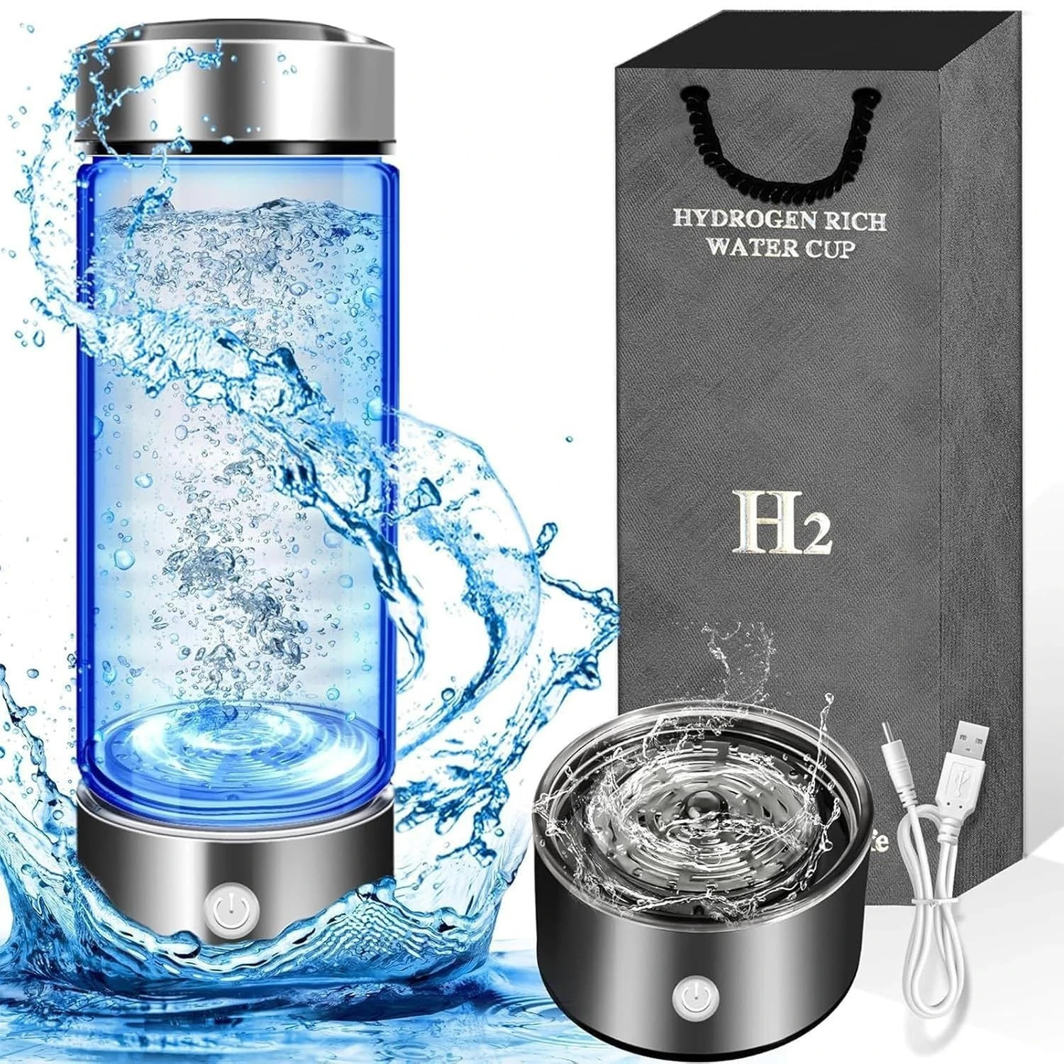 2026 Upgraded Hydrogen Water Bottle, 2400 Hydrogen Water Bottle Generator, Hydro 2026 Upgraded Hydrogen Water Bottle, 2400 Hydrogen Water Bottle Generator, Hydro