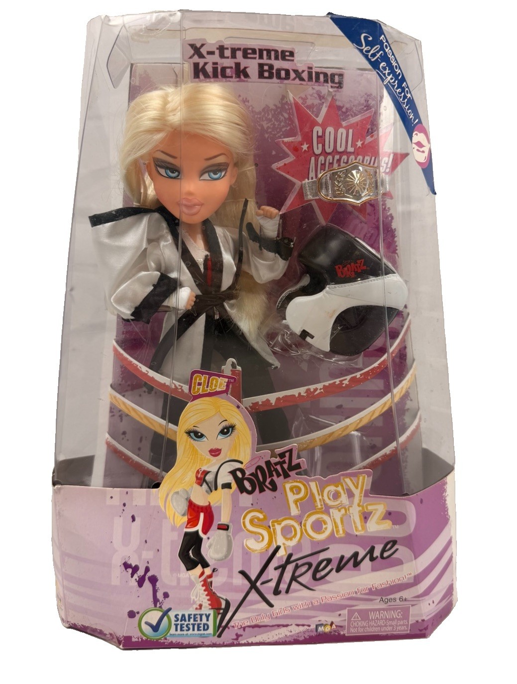 Bratz Play Sportz Xtreme Kick Boxing Cloe Doll W/ Outfit & Accessories | New