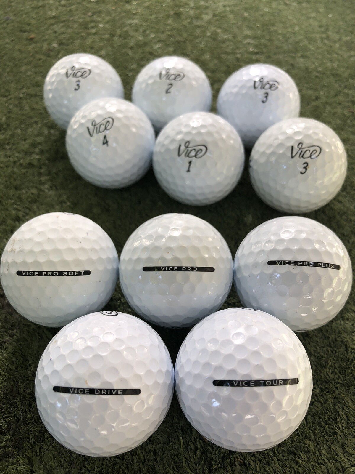 50 Vice Pro/Plus Tour, Drive Mix Assorted Golf Balls 5A Mint Condition 50 Vice Pro/Plus Tour, Drive Mix Assorted Golf Balls 5A Mint Condition