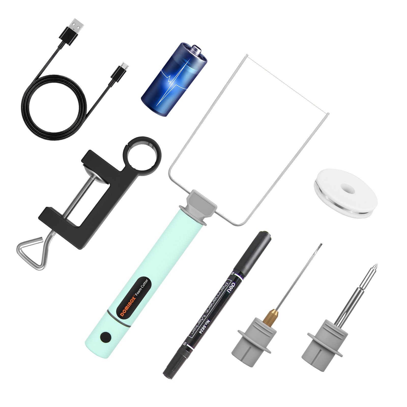 3 in 1 Foam Cutter, DOMINOX Electric Hot Wire Foam Cutting Pen Kit
