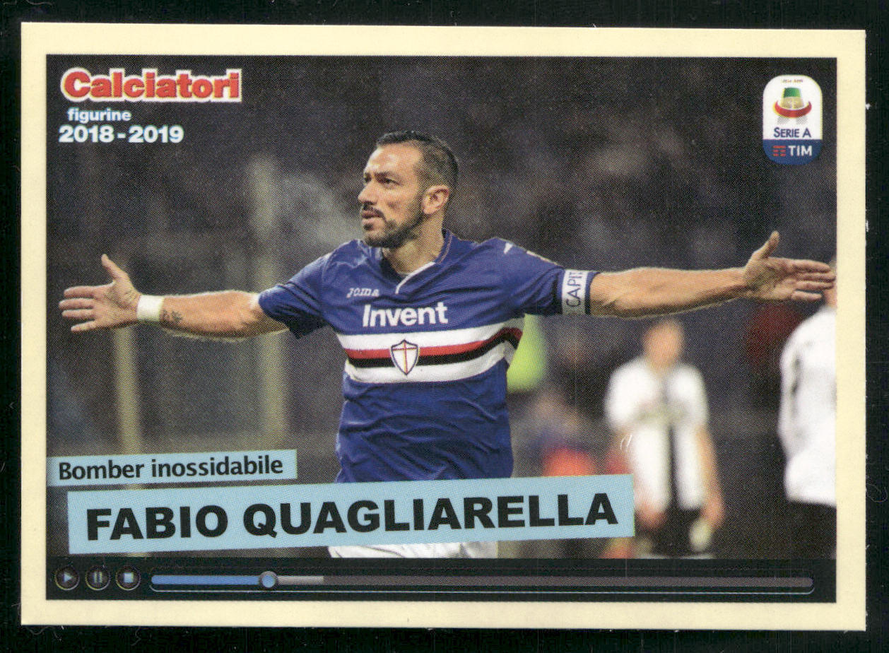 2018-19 Panini Calciatori Stickers Fabio Quagliarella #C7 NM-MT