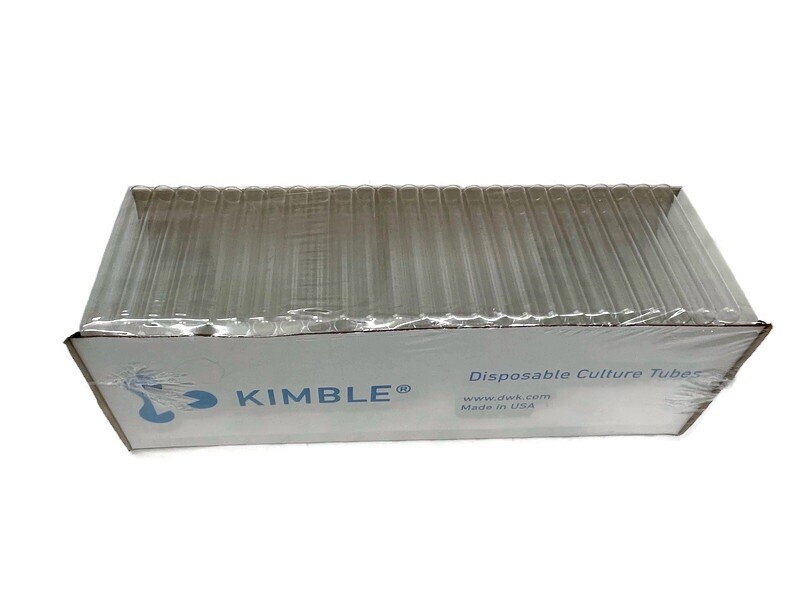 NEW Duran Wheaton Kimble 73500-16125 Disposable Culture Test Tube Tubes Qty 250