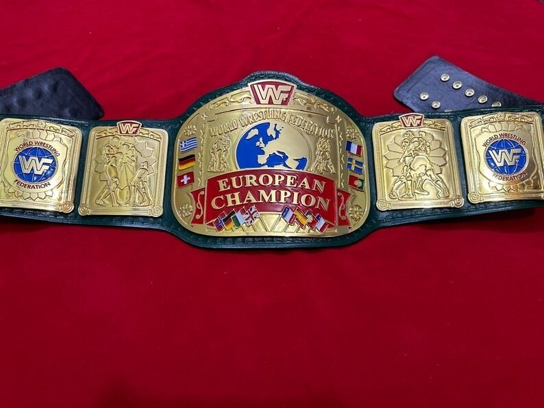 New European Wrestling Championship Replica Belt 2MM Adult Size
