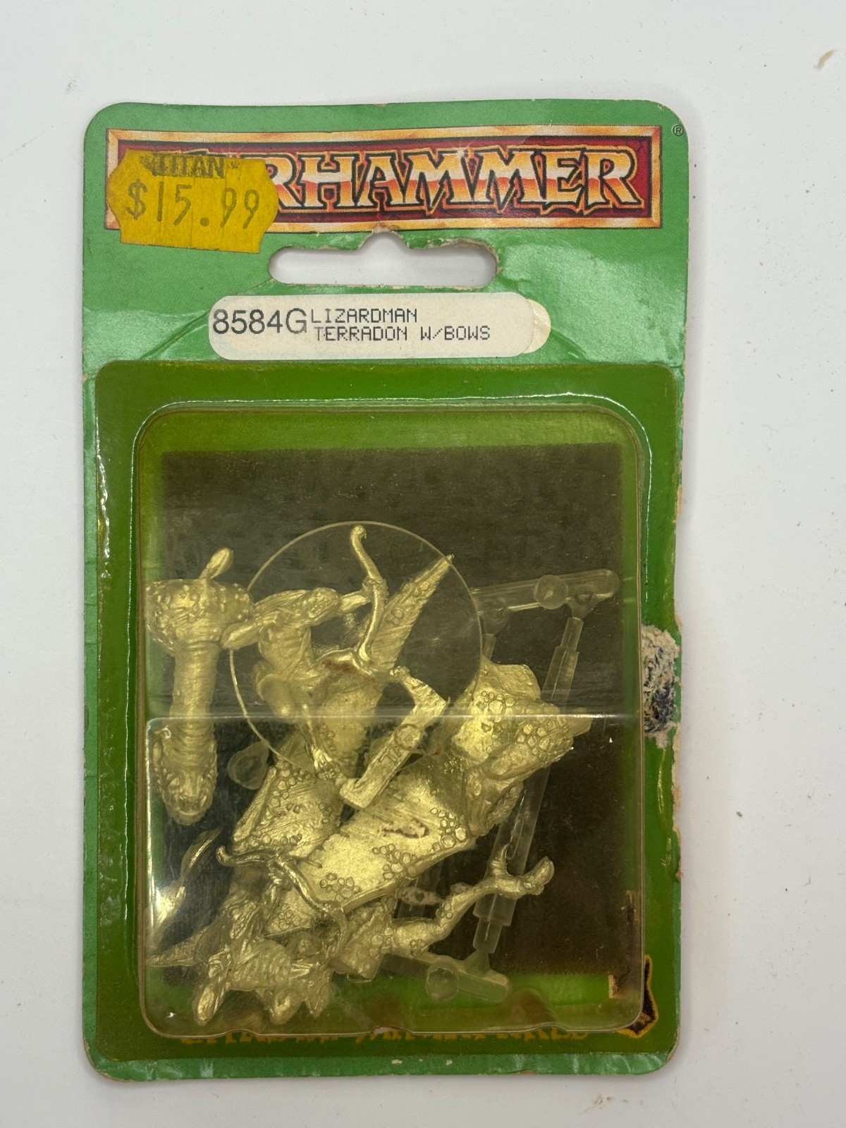 Warhammer Lizardmen Terradon w Bows 8584G Citadel GW Metal Sealed Blister OOP