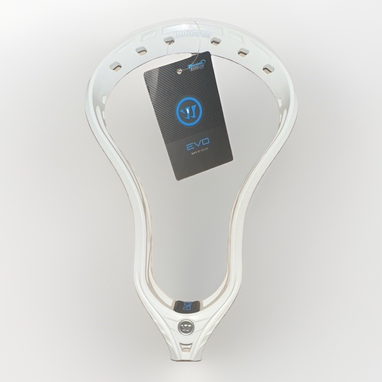 Warrior Evo QX2-D White Unstrung Lacrosse Head Defender