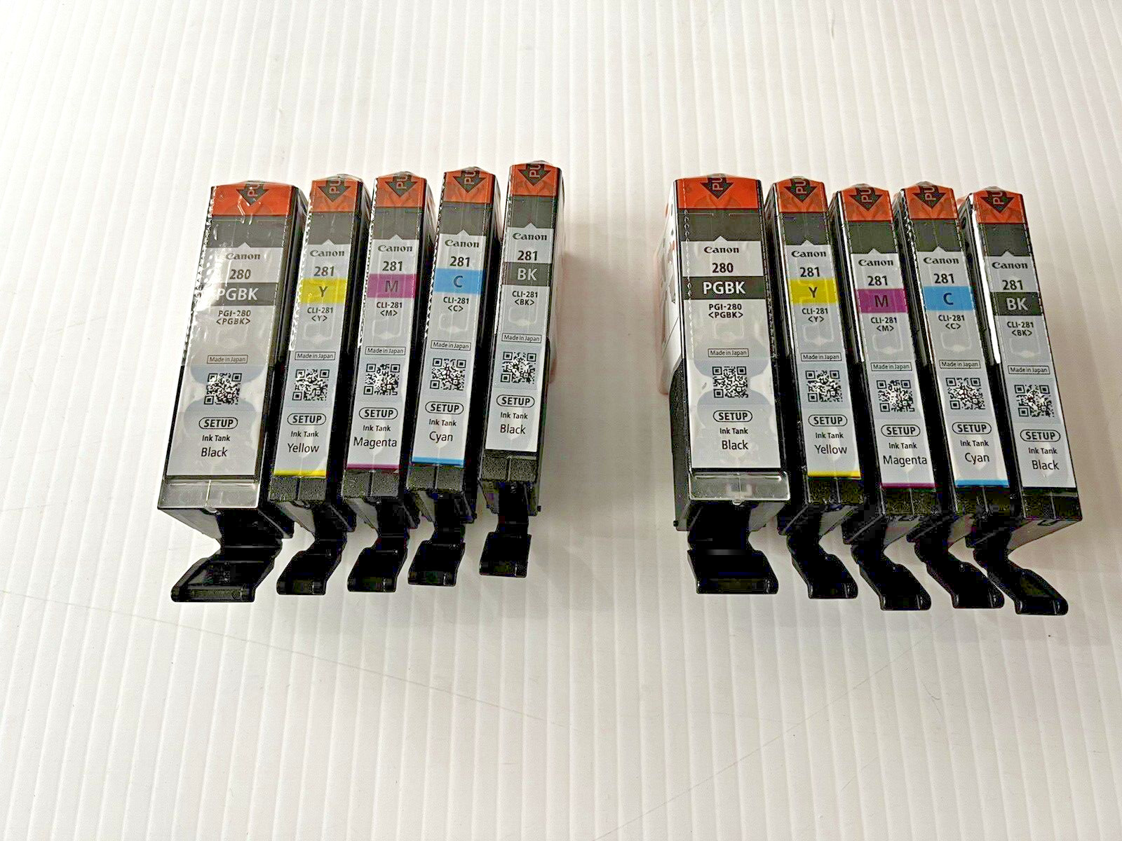 Canon 280 281 Ink Cartridge PGI280 CLI281 CMYK 2 SETS (10) NEW OEM Sealed Setup Canon 280 281 Ink Cartridge PGI280 CLI281 CMYK 2 SETS (10) NEW OEM Sealed Setup