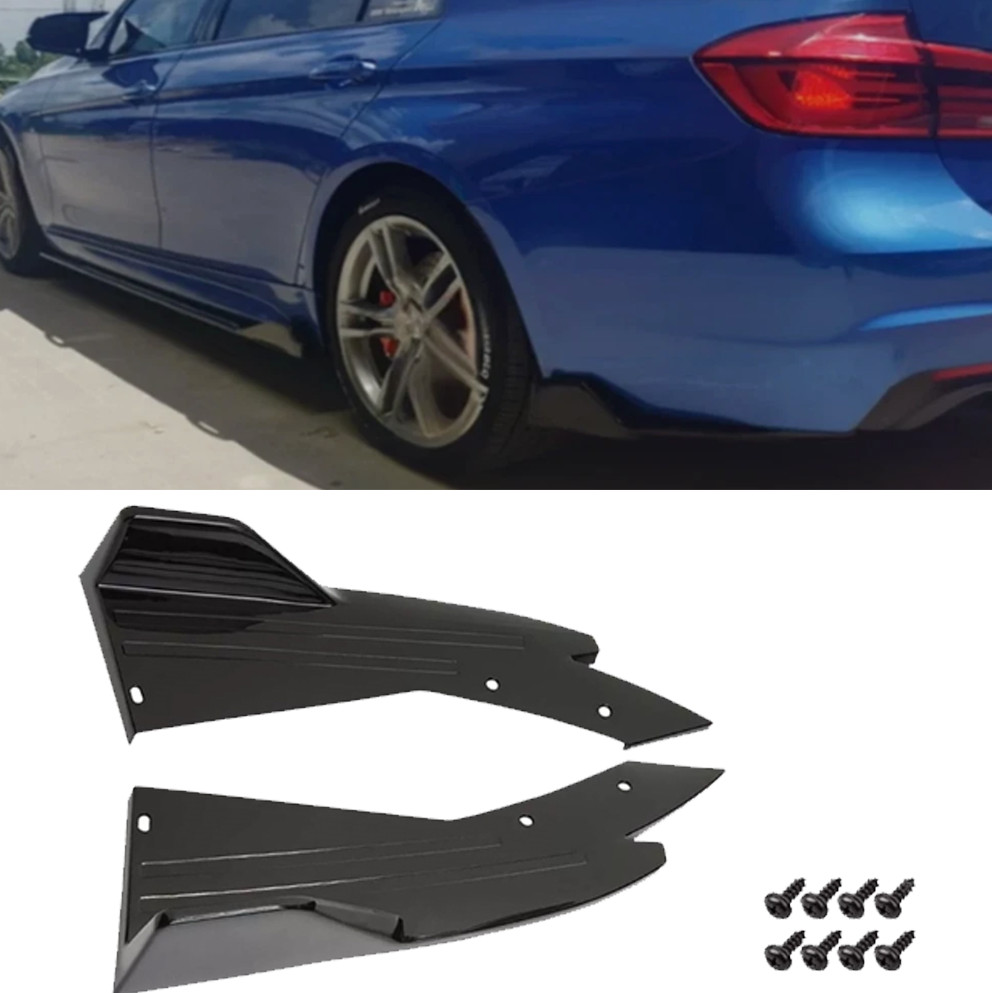 For BMW 4 Series Rear Bumper Lip Diffuser Splitter Spoiler Glossy Black
