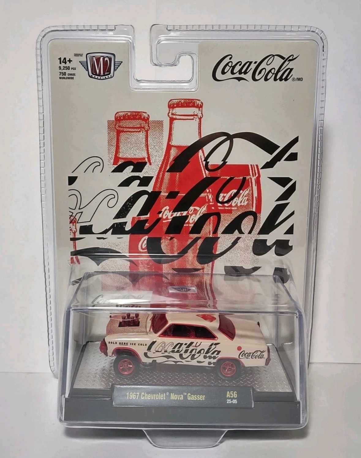 M2 Machines Coca Cola 1967 Chevrolet Nova Gasser 1/750 Chase Red Chrome New 🔥 M2 Machines Coca Cola 1967 Chevrolet Nova Gasser 1/750 Chase Red Chrome New 🔥