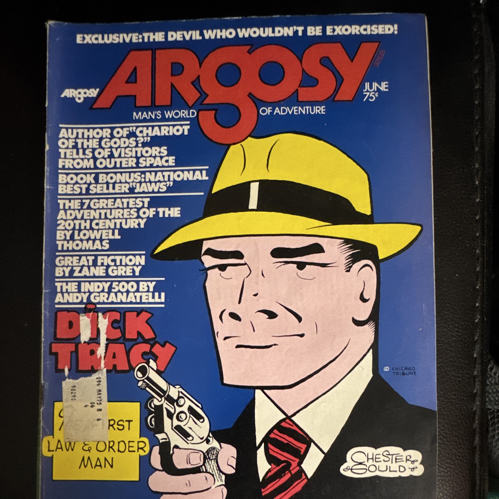 Argosy Magazine June 1974 Vol 379 No 6 Adventure Dick Tracy Jaws Book Bonus