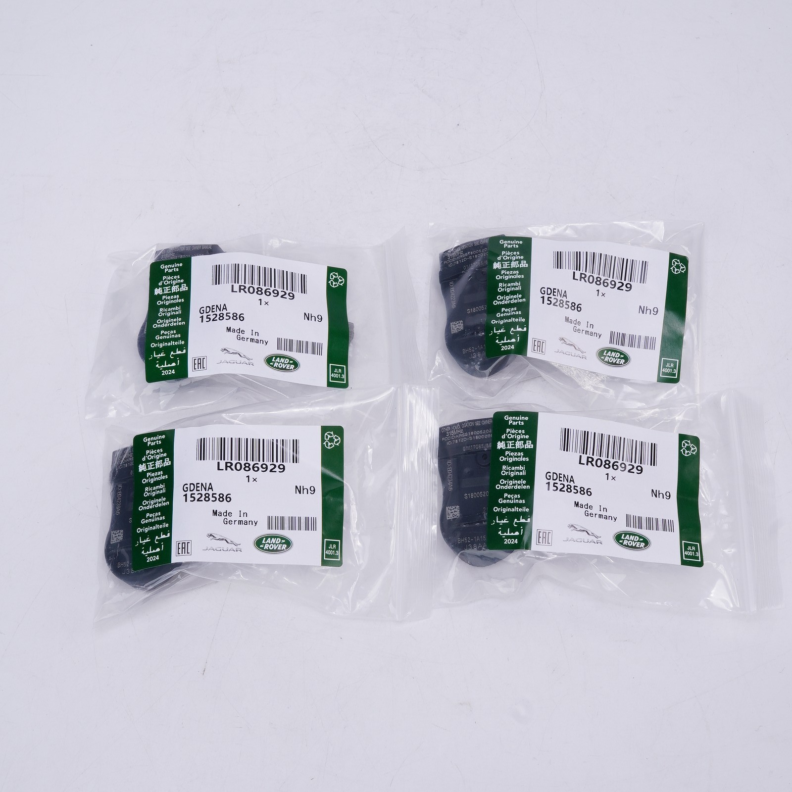 OEM Complete Set of 4 For Land Rover TPMS Tire Pressure Sensors Kit 315MHz NEW