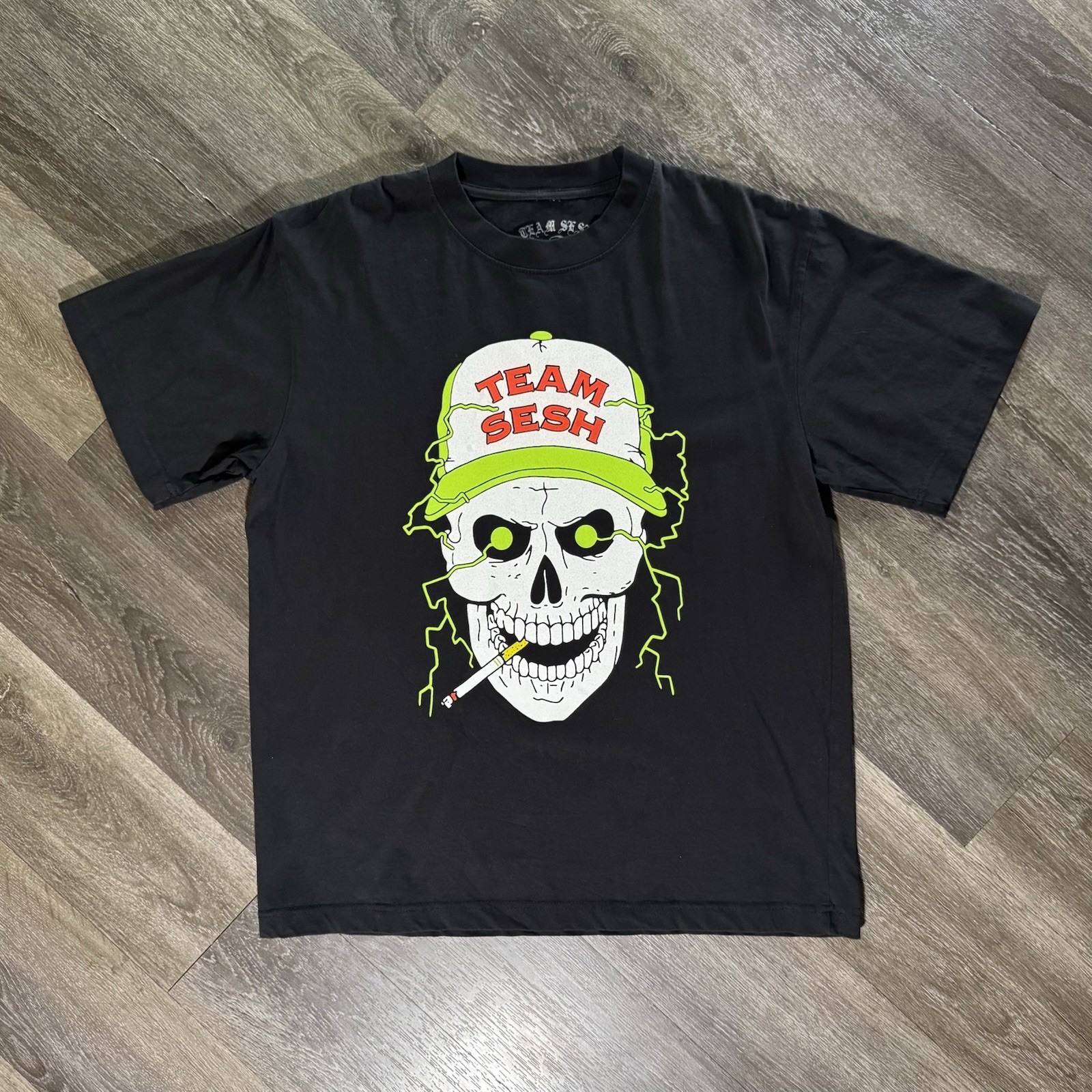 TeamSESH BONES Tour 2025 Double Sided T-Shirt M Skull Graphic Rare Streetwear