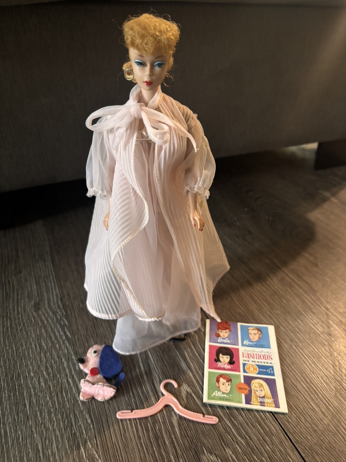 Vintage Ponytail Barbie Doll Blonde #6 / 7, 1960s Mattel Japan NECK SPLIT, READ