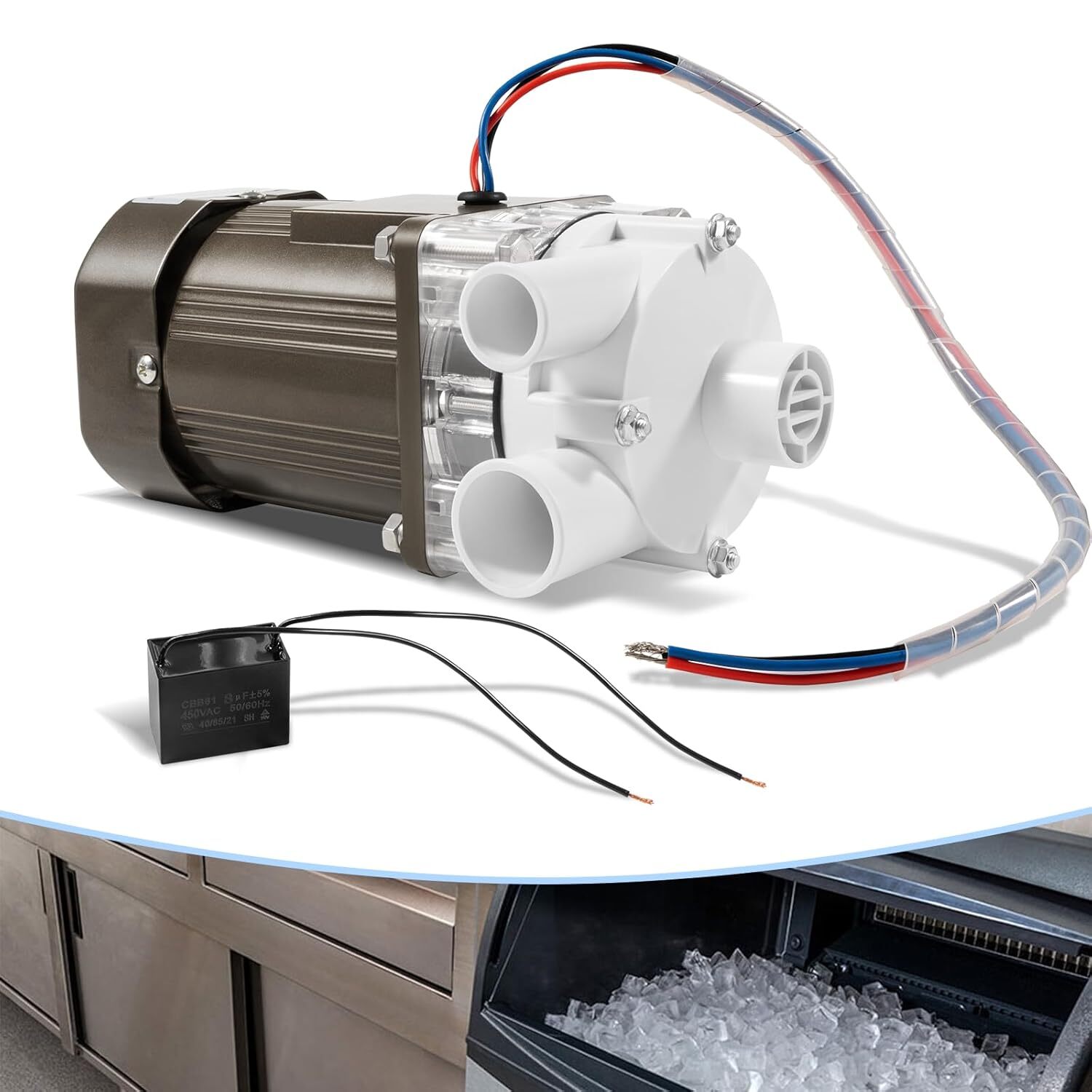 S-0730 Water Pump Motor Assembly For Hoshizaki KM Series Ice Machine