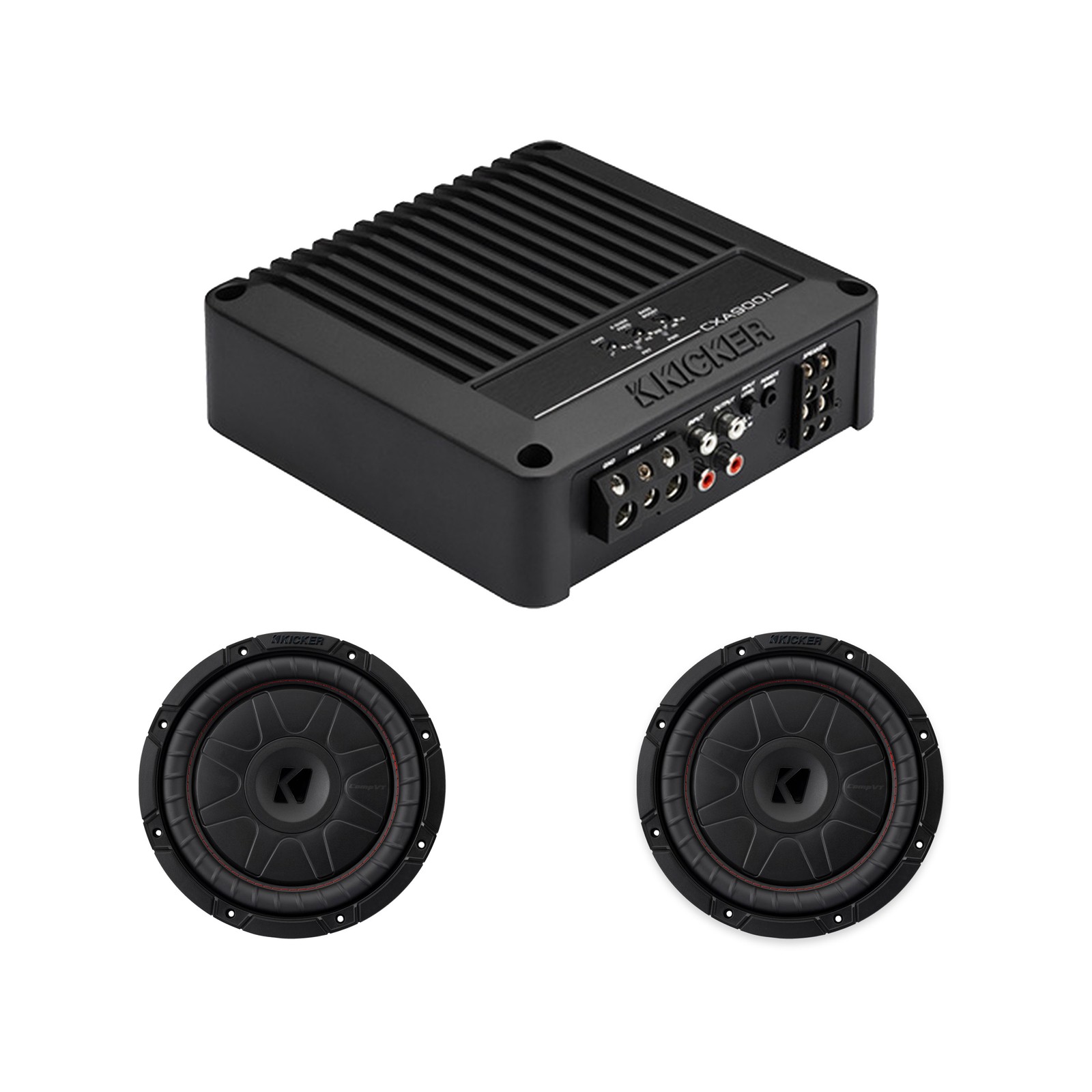 Kicker 53CXA9001 Amplifier & Two 52CVT104 10\