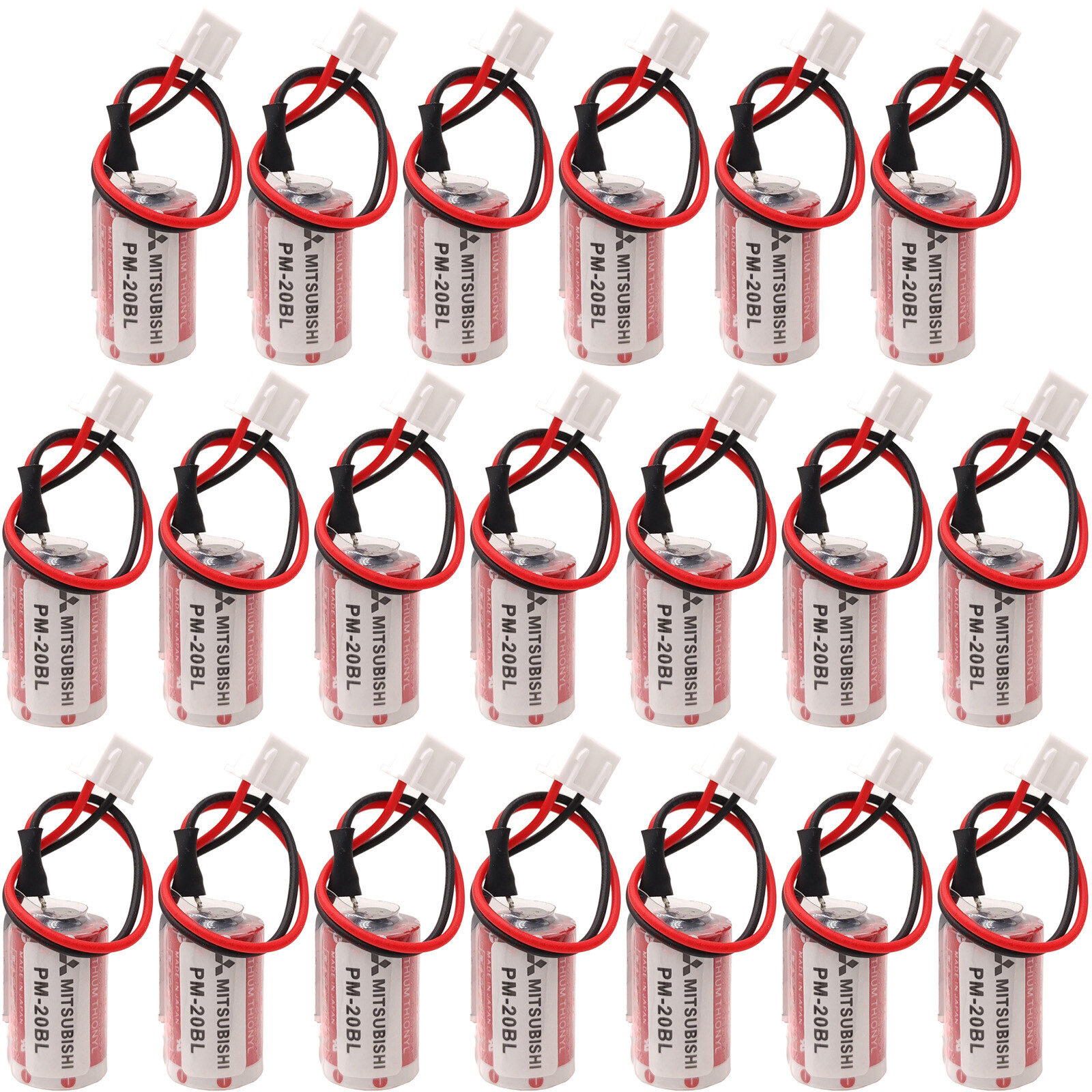 20Pcs Maxell ER3 3.6V Battery with plug for Mitsubishi PM-20BL F940 PLC Battery