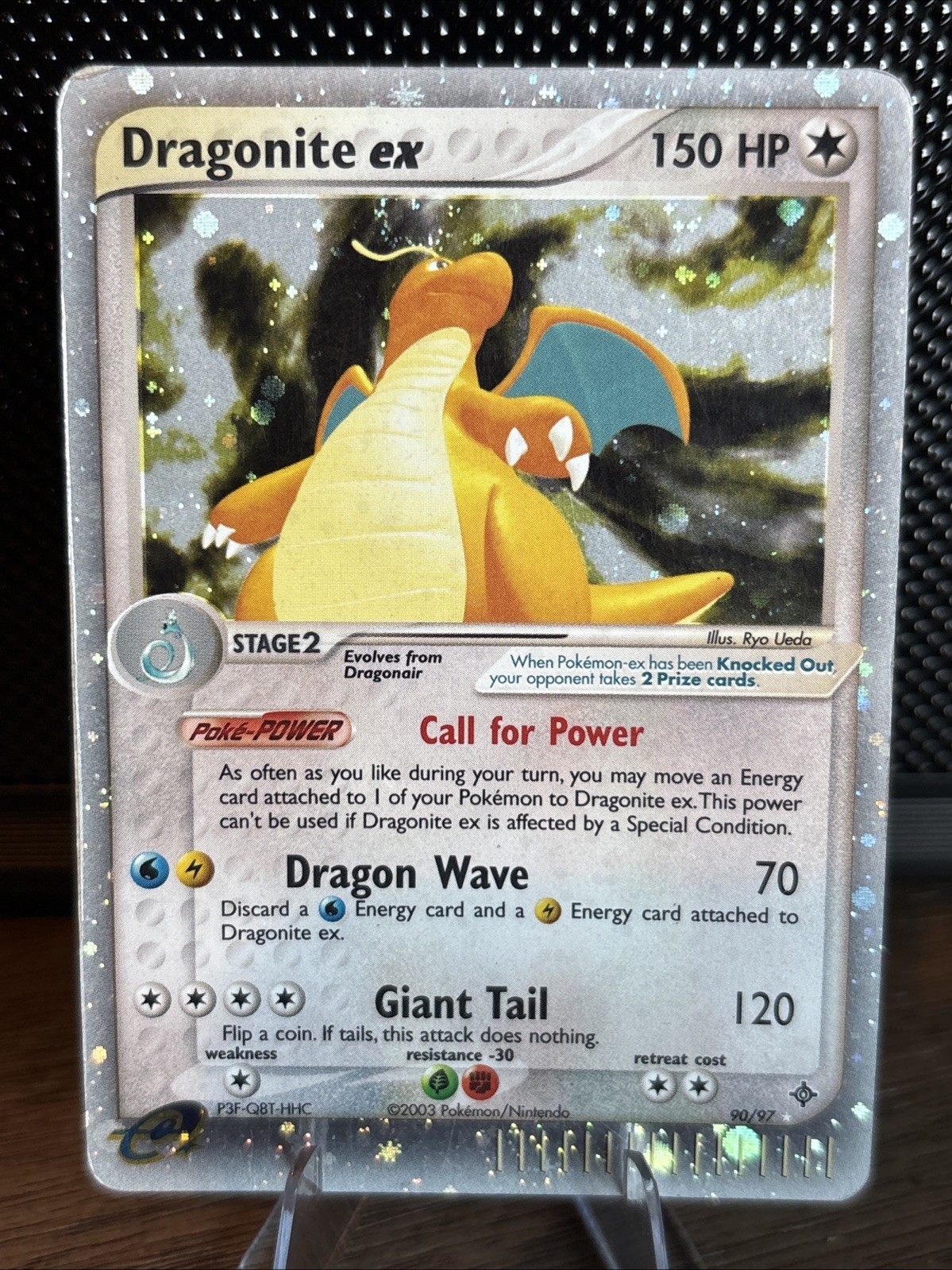 2003 Pokemon EX Dragon Dragonite EX Holo Foil Rare 90/97. CB 2003 Pokemon EX Dragon Dragonite EX Holo Foil Rare 90/97. CB