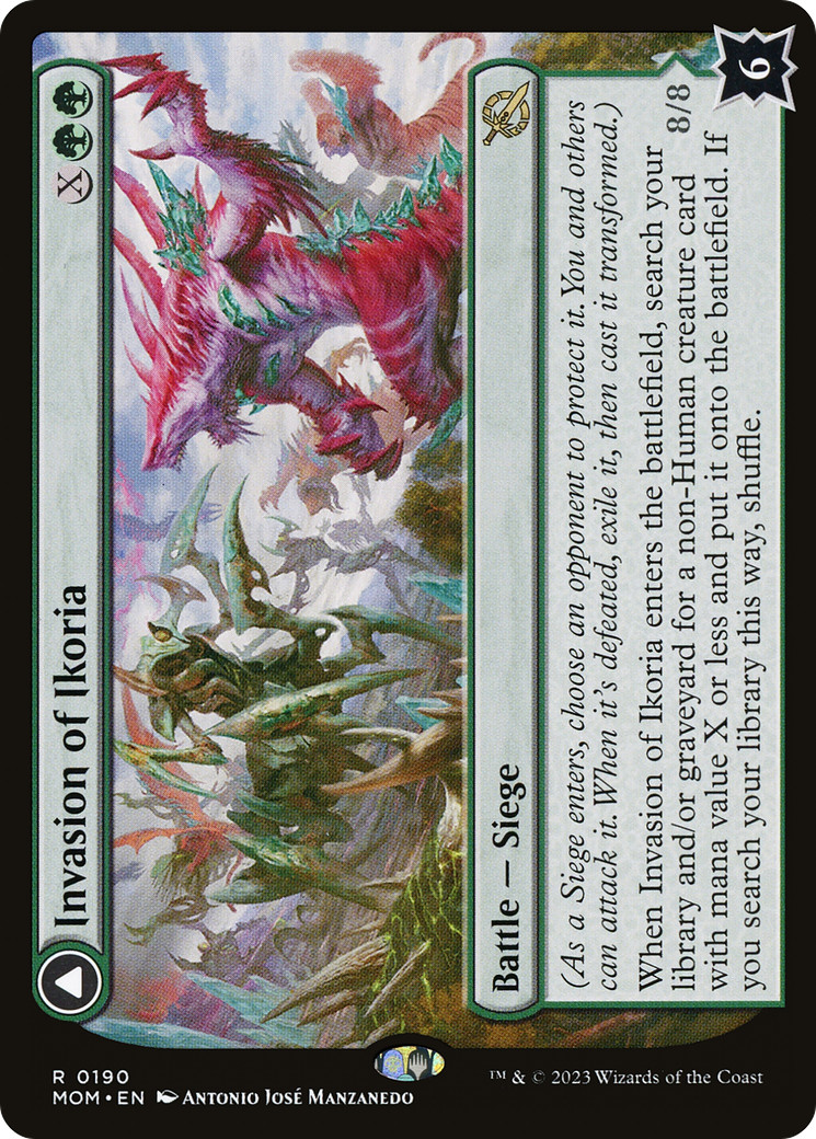 x1 Invasion of Ikoria // Zilortha, Apex of Ikoria MOM MTG 190 RARE M/NM 1x