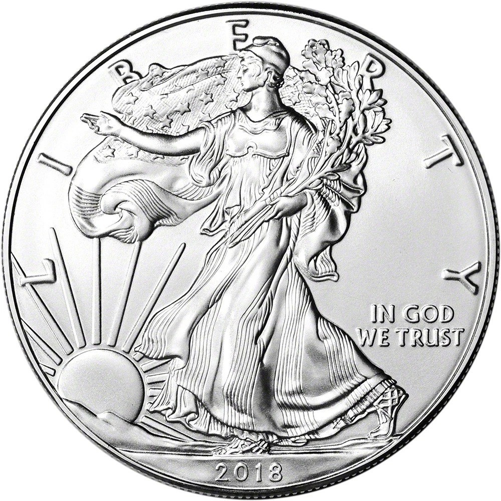 2018 Walking Liberty Silver Eagle Coin American Eagle US Coin Collectible