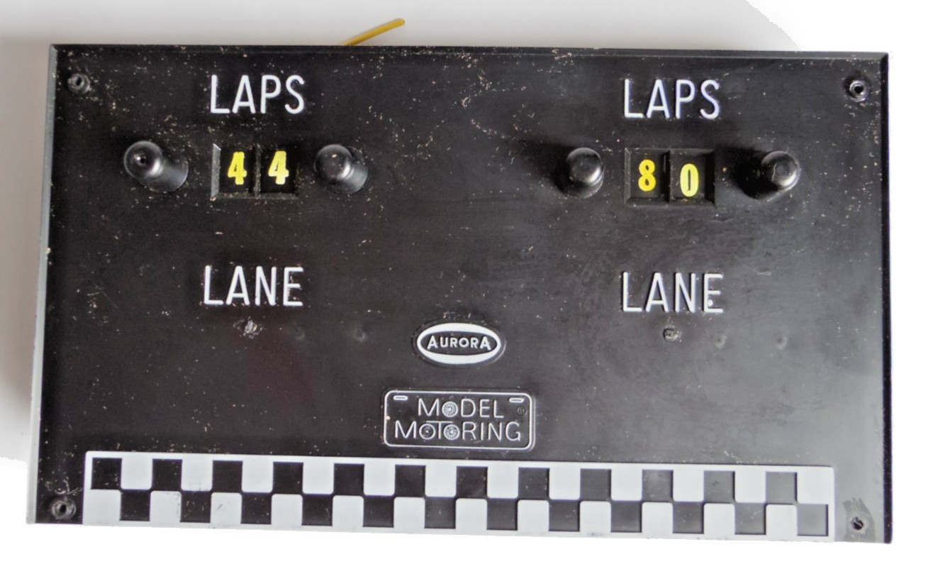 Vintage Aurora T-Jet HO Slot Car Track Two Lane Electric Lap Counter Part