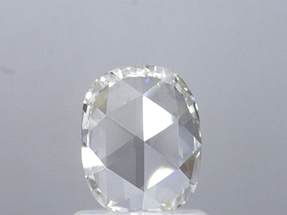 GIA Certified 0.73ct G color Natural White rectangular Cushion Rose Cut diamond