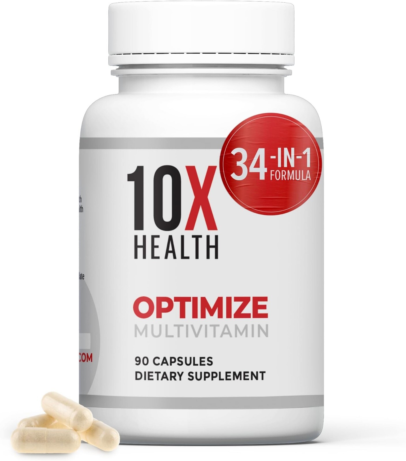 3 Pack 10X Health Optimize Methylated Multivitamin 90 Caps EXP 2026 US