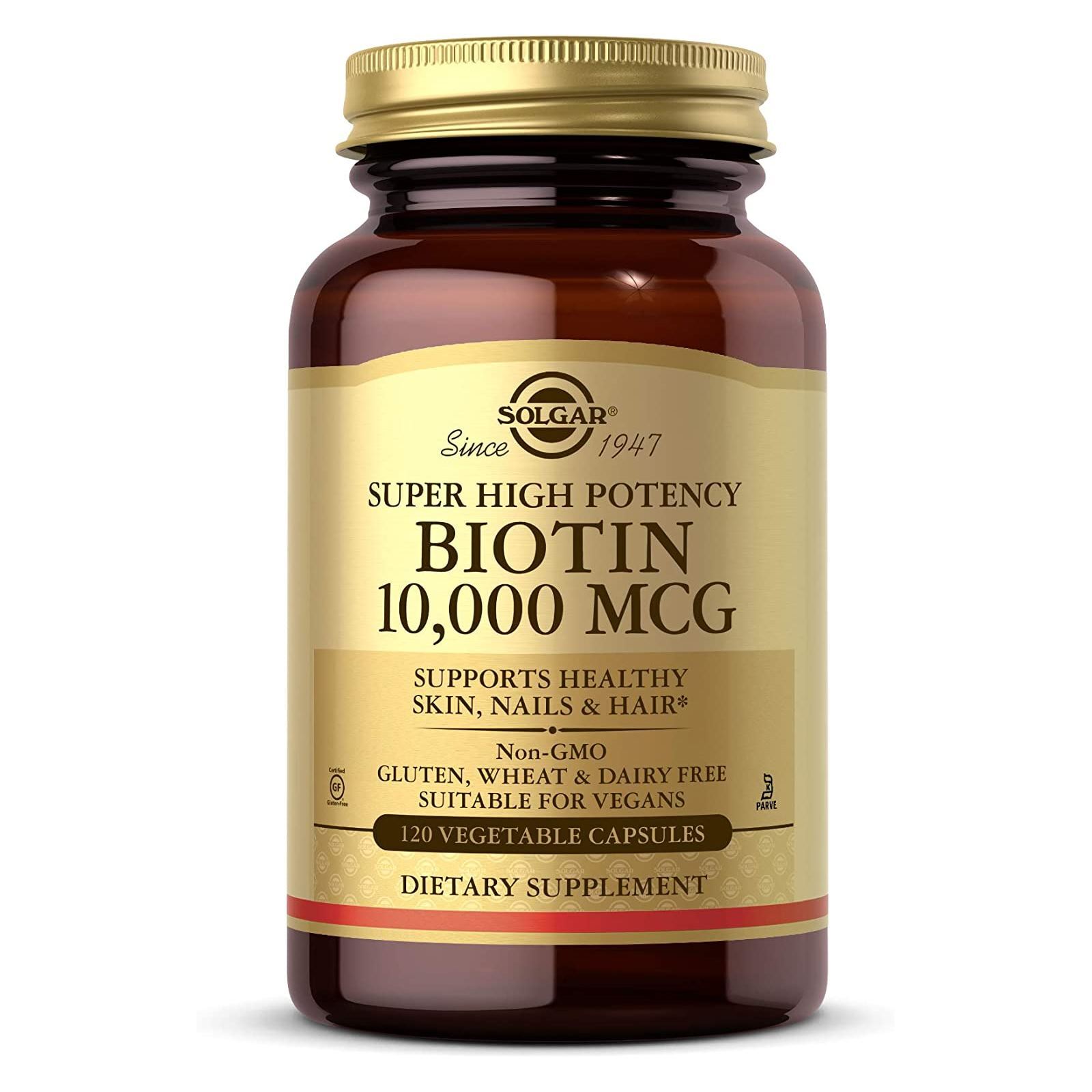 Solgar Biotin 10000 mcg 120 Vegetable Capsules Solgar Biotin 10000 mcg 120 Vegetable Capsules