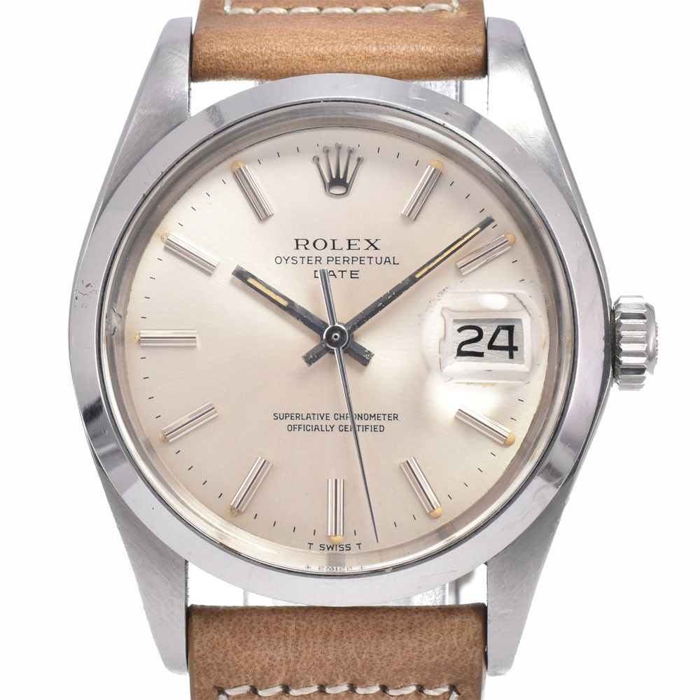 ROLEX Oyster perpetual date 1500 vintage Cal.1570 Automatic Men\'s Watch E#149801