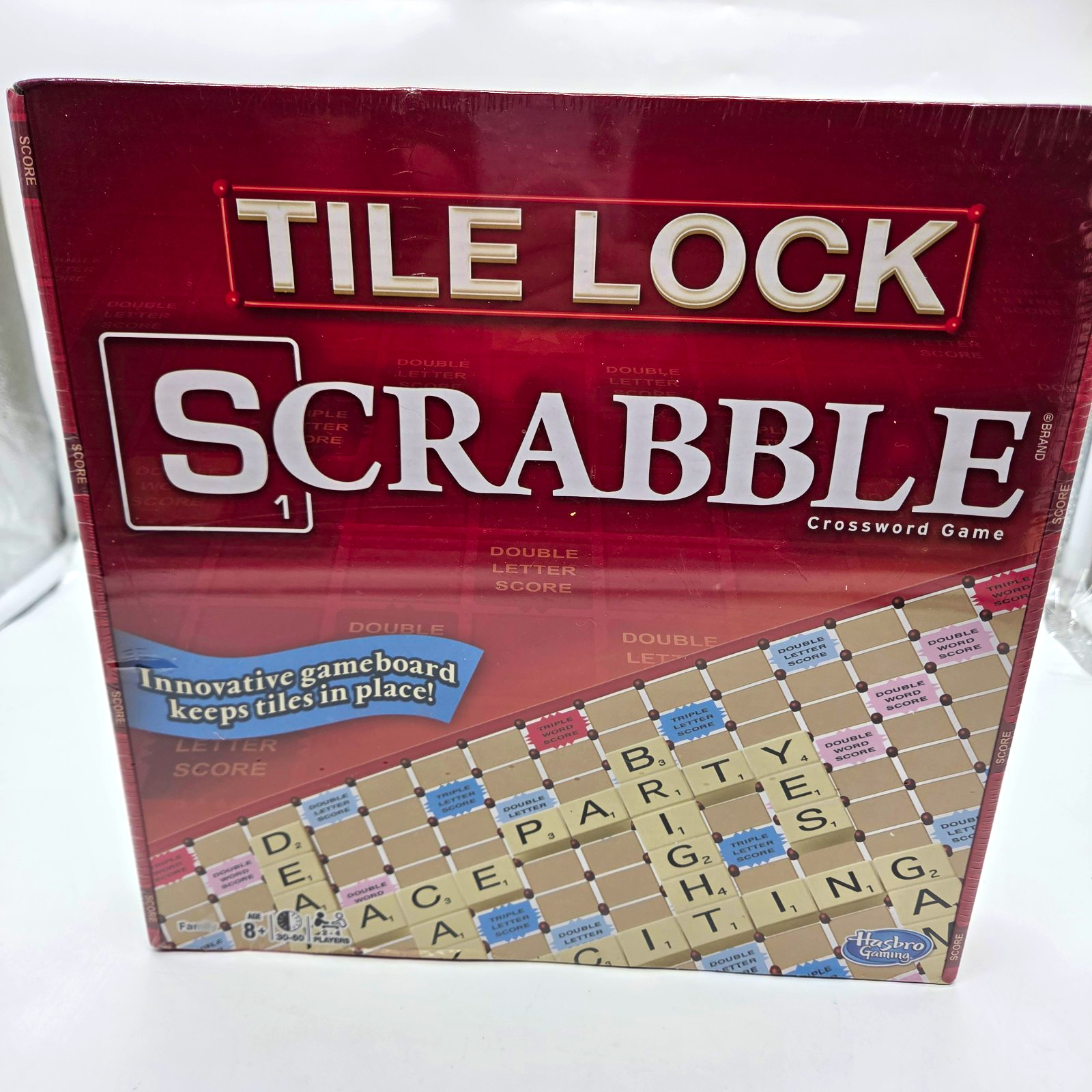 Hasbro Gaming Tile Lock System Scrabble Tile Crossword Letters Game 2+ 8+ Hasbro Gaming Tile Lock System Scrabble Tile Crossword Letters Game 2+ 8+
