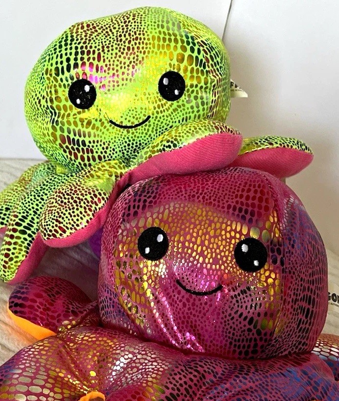 NWT Goffa Octopus Plush Lot of 2 Reversible Multicolor 11 in NWT Goffa Octopus Plush Lot of 2 Reversible Multicolor 11 in